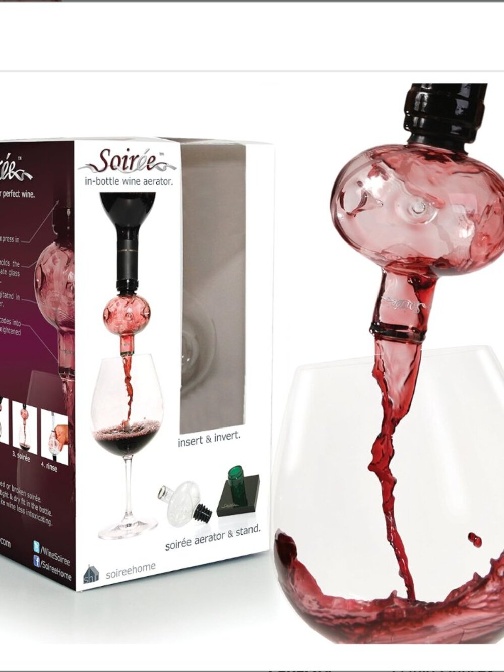 Soirée In-Bottle Wine Aerator - NWT - Picture 3 of 8